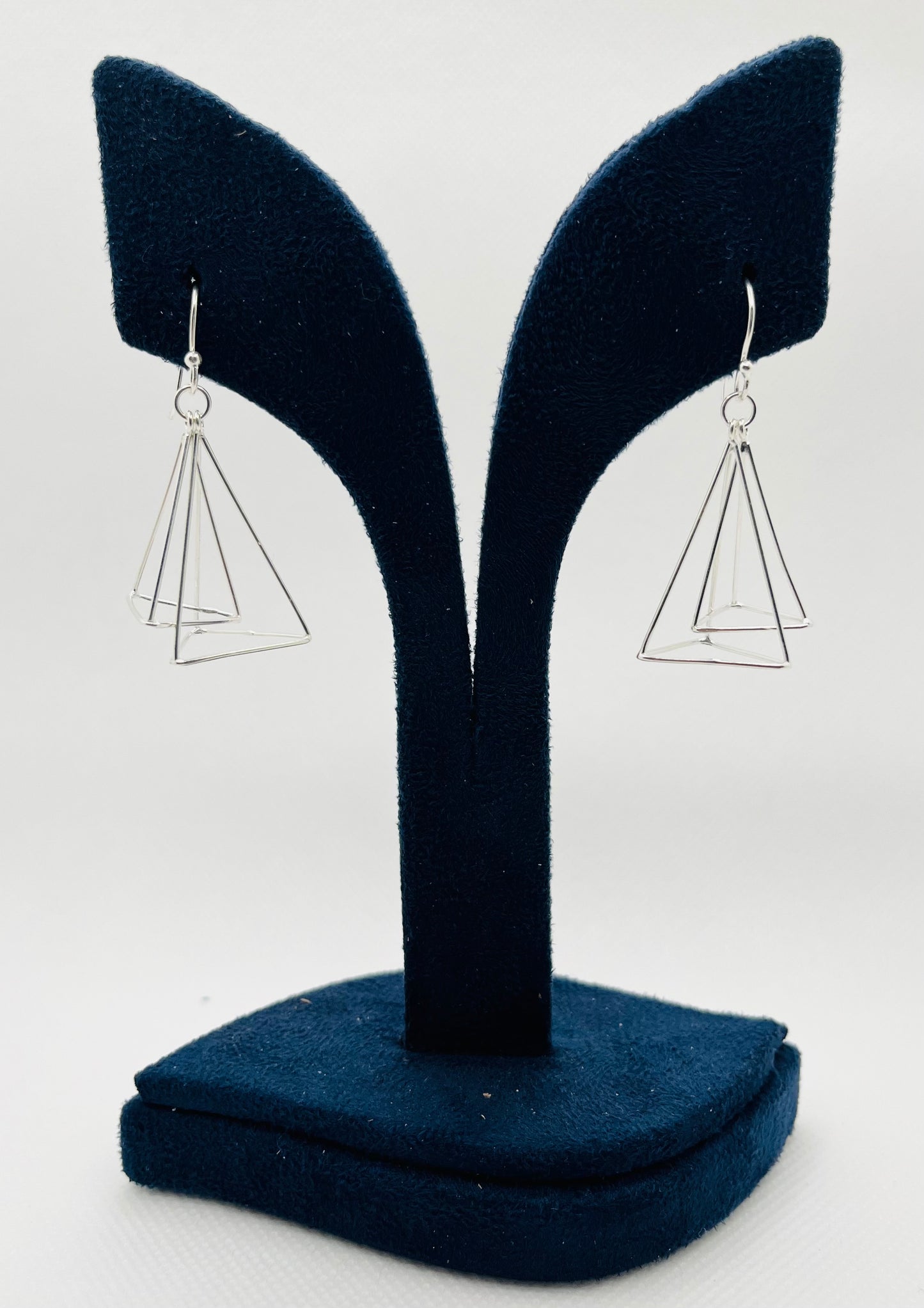 Pyramid earrings in 925 silver