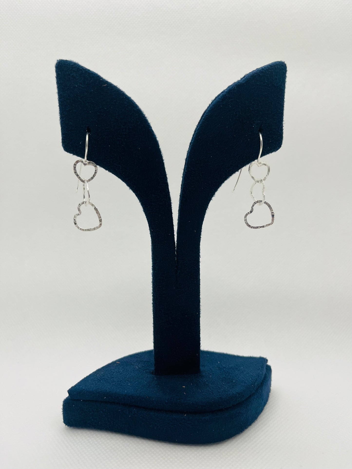 Heart earrings in 925 silver