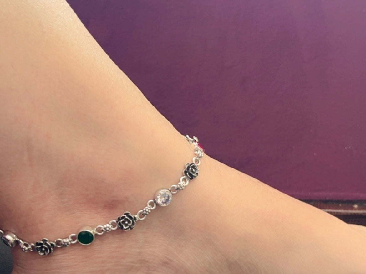 925 silver anklet