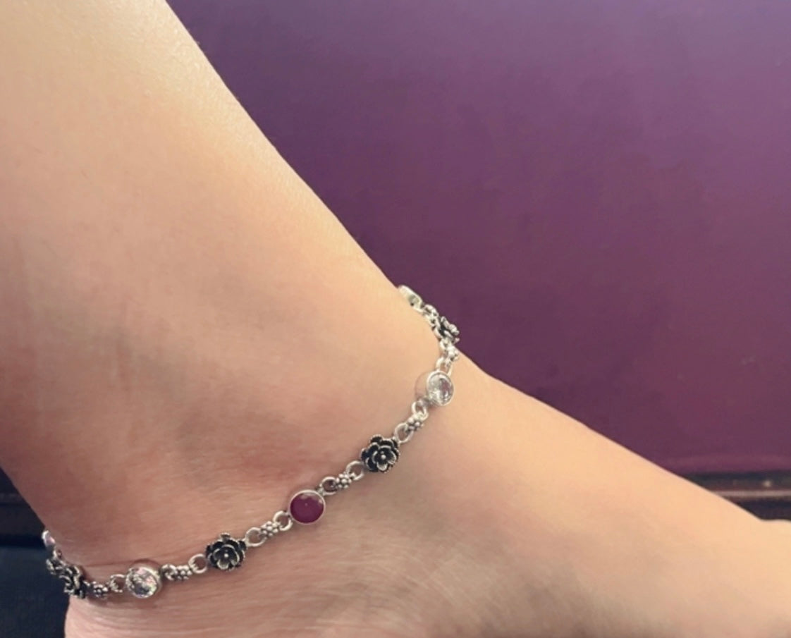 925 silver anklet