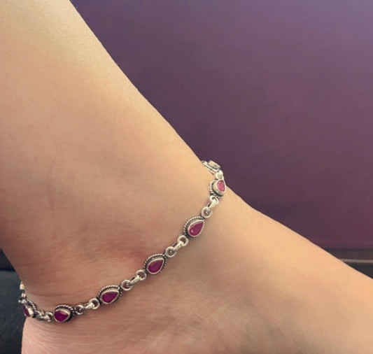 925 silver anklet