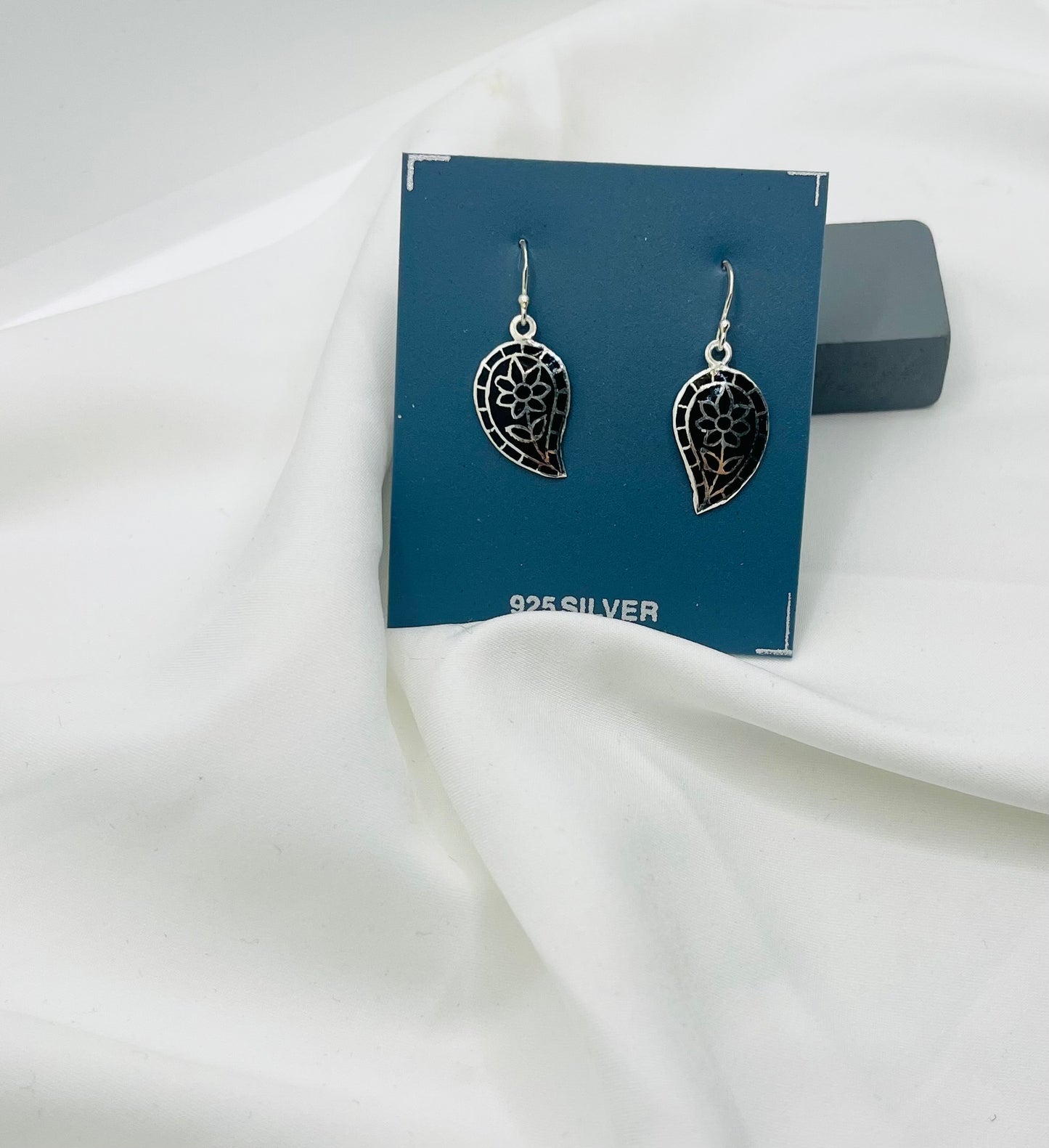 Meenakari(enamel) earrings in 925 silver