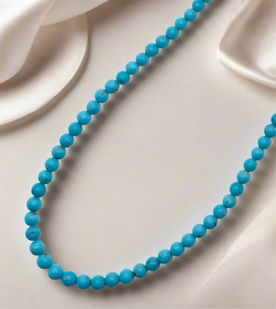 Turquoise Smooth Balls Necklace