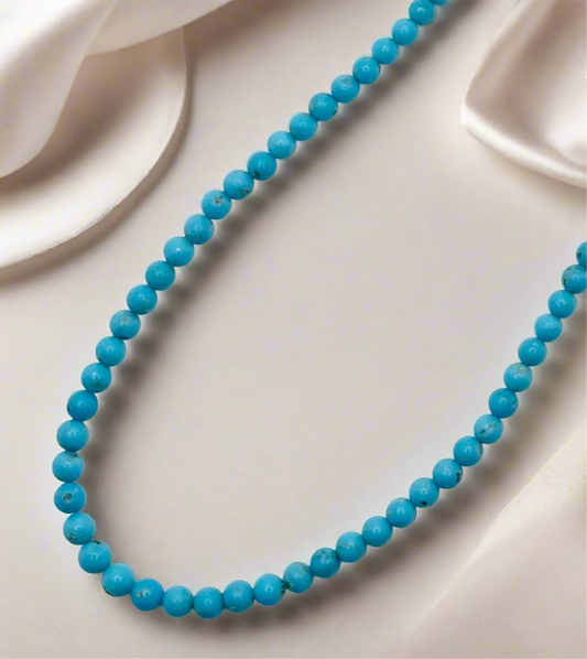 Turquoise Smooth Balls Necklace