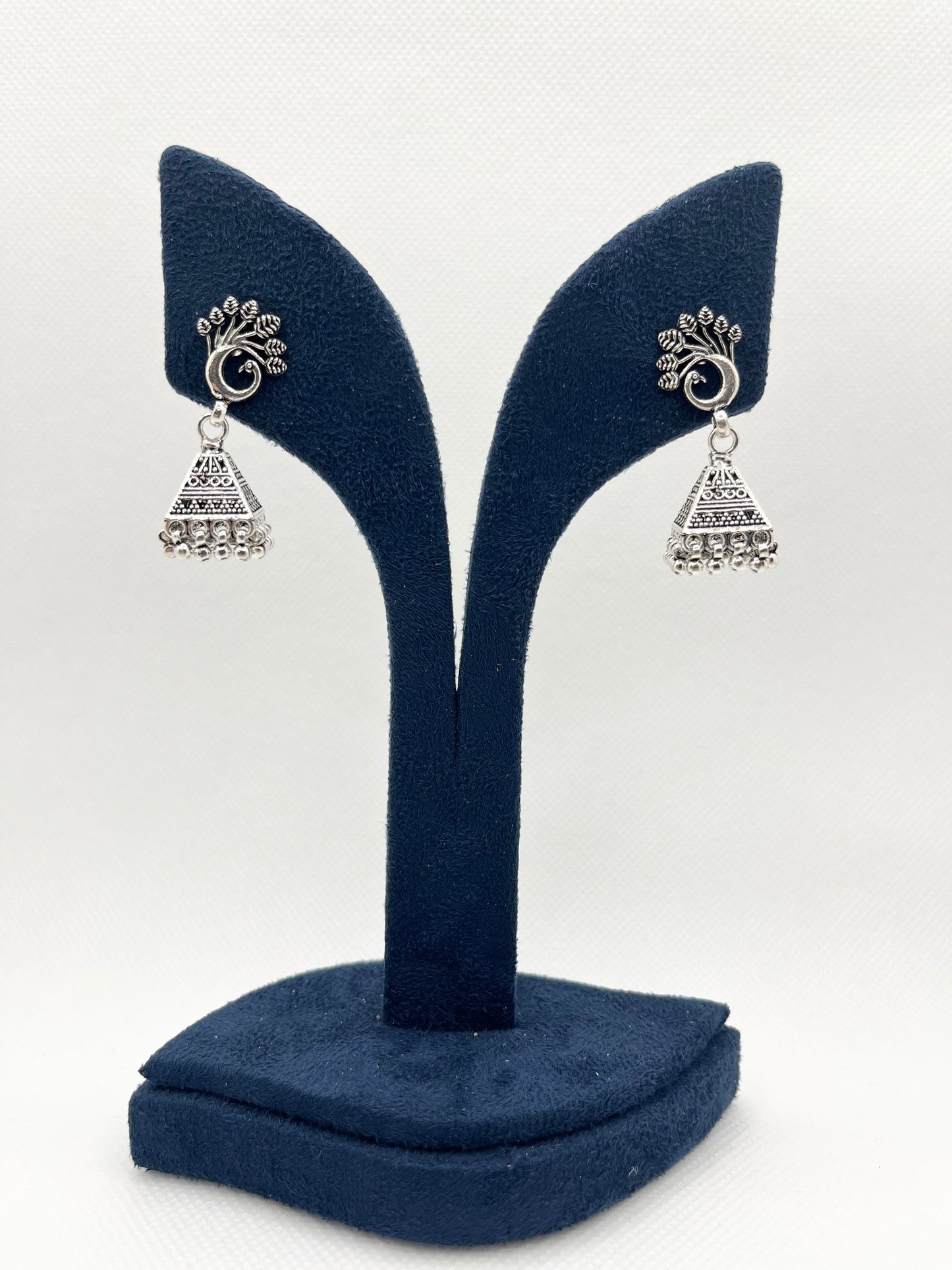 Antique 925 silver jhumkis