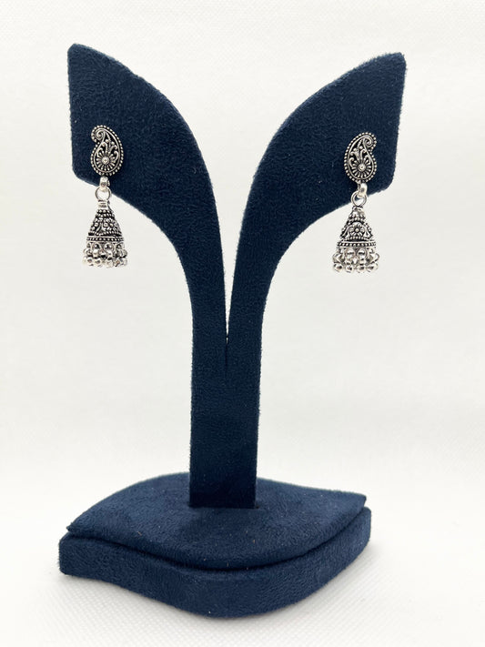 Antique 925 silver jhumkis