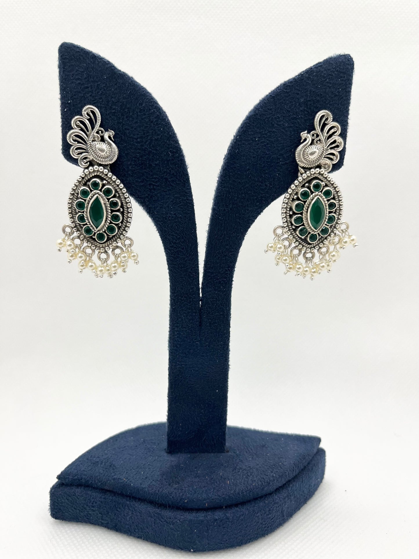 Antique pearl earrings in 925 silver