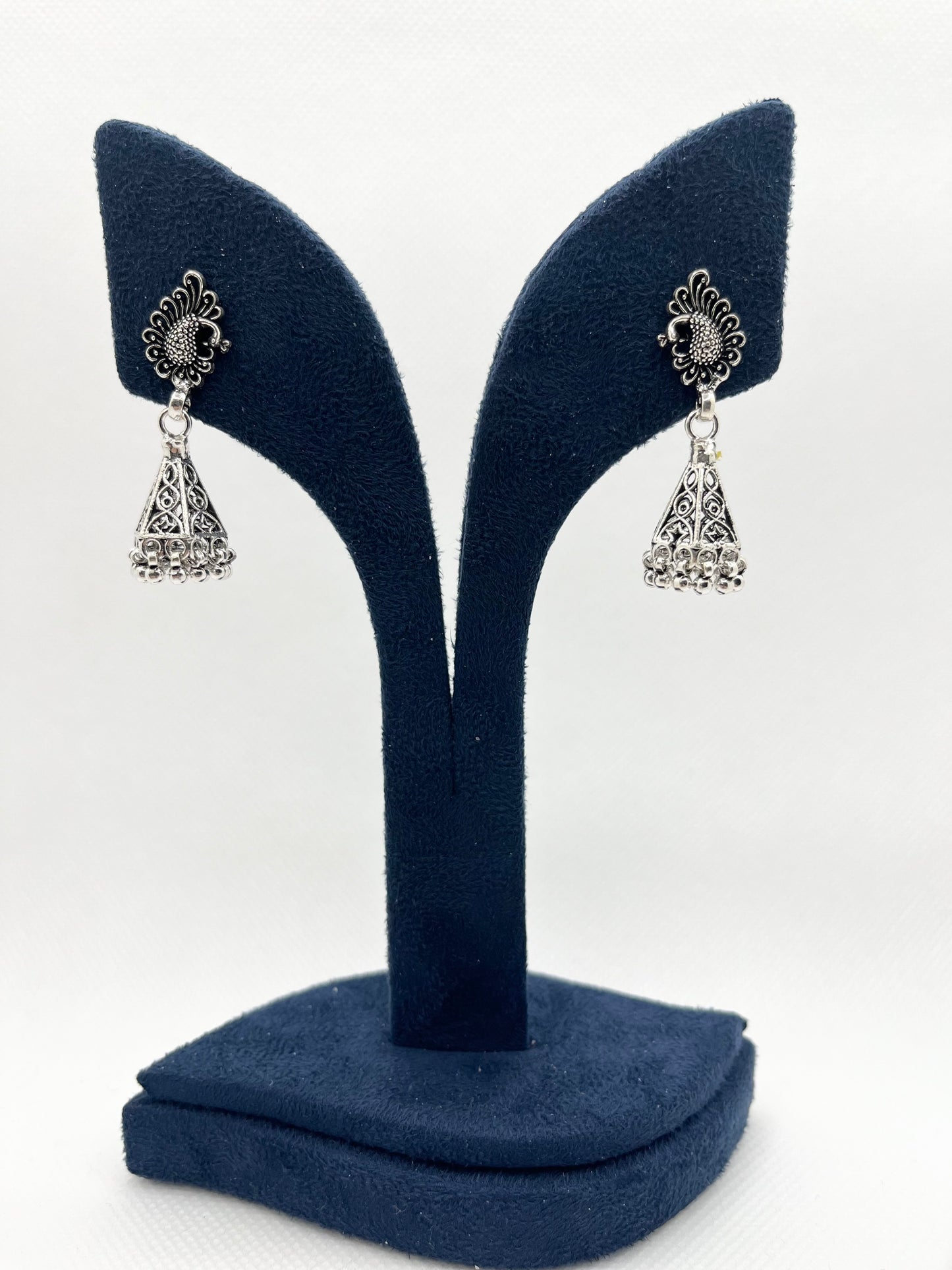 Antique 925 silver jhumkis