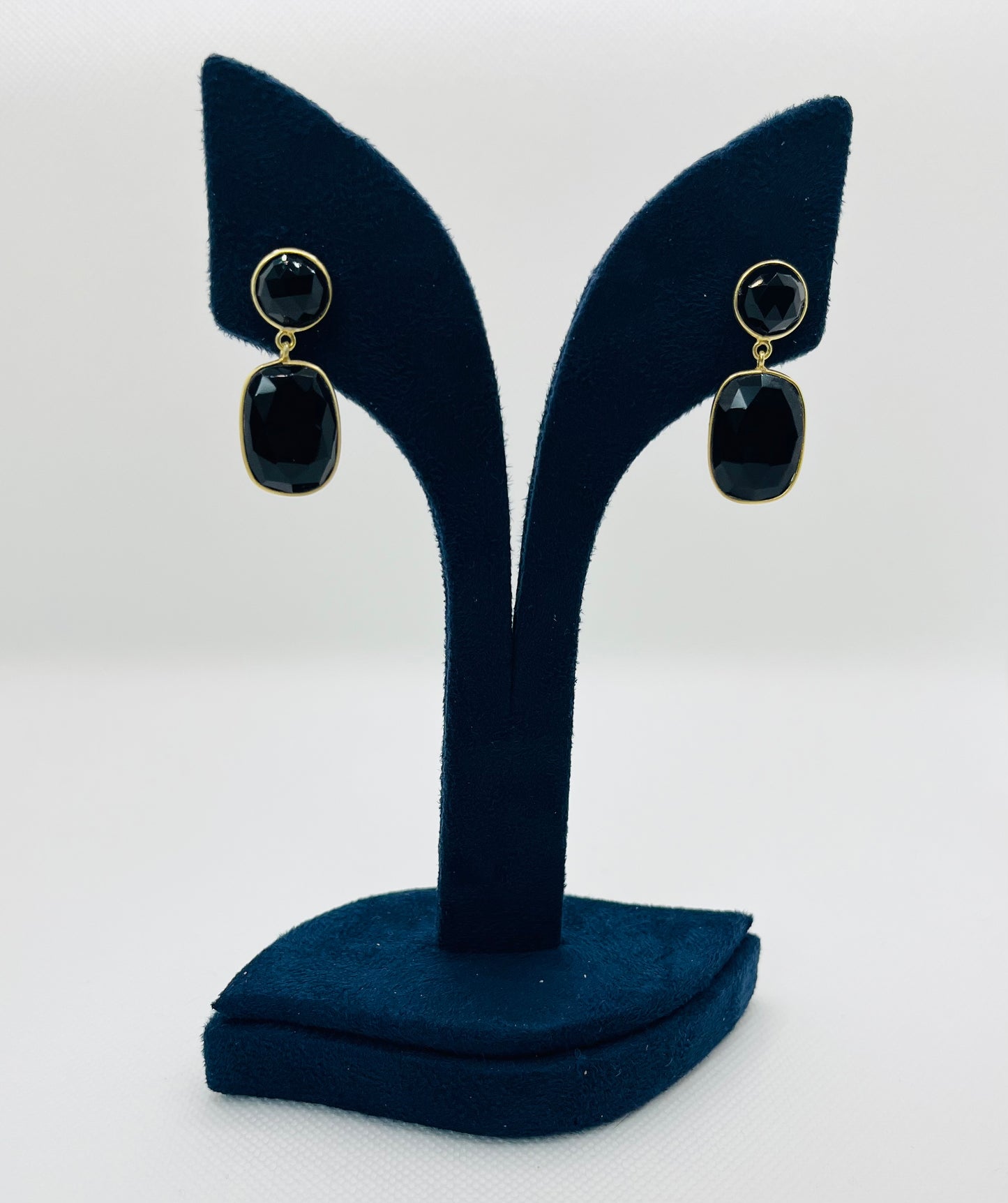 Black Onyx 925 silver earrings