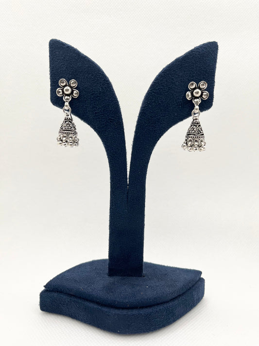 Antique 925 silver jhumkis