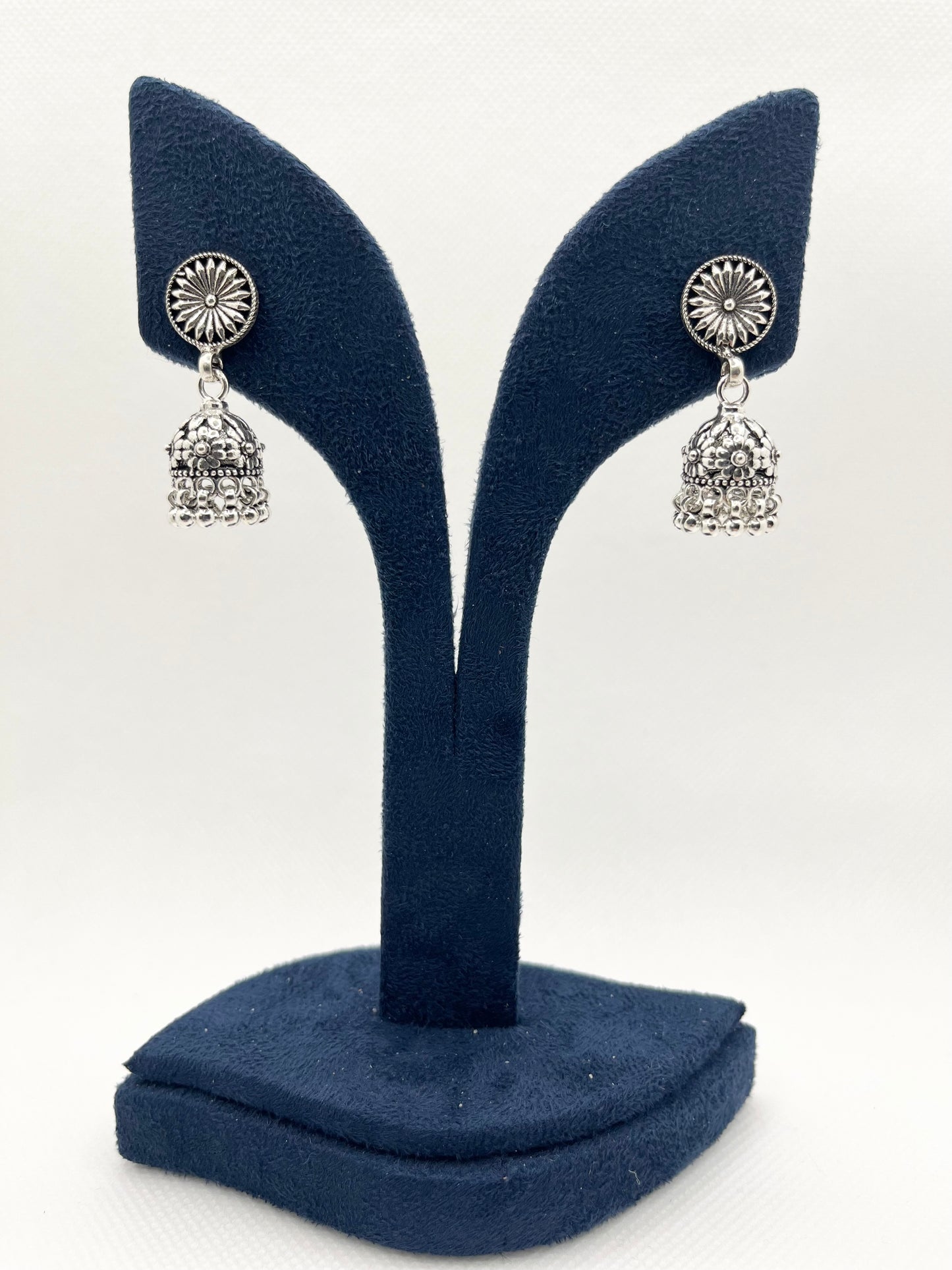 Antique 925 silver jhumkis