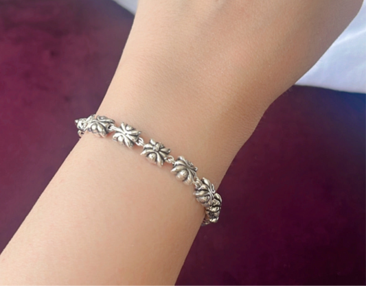 Adjustable Size Antique 925 silver Bracelet