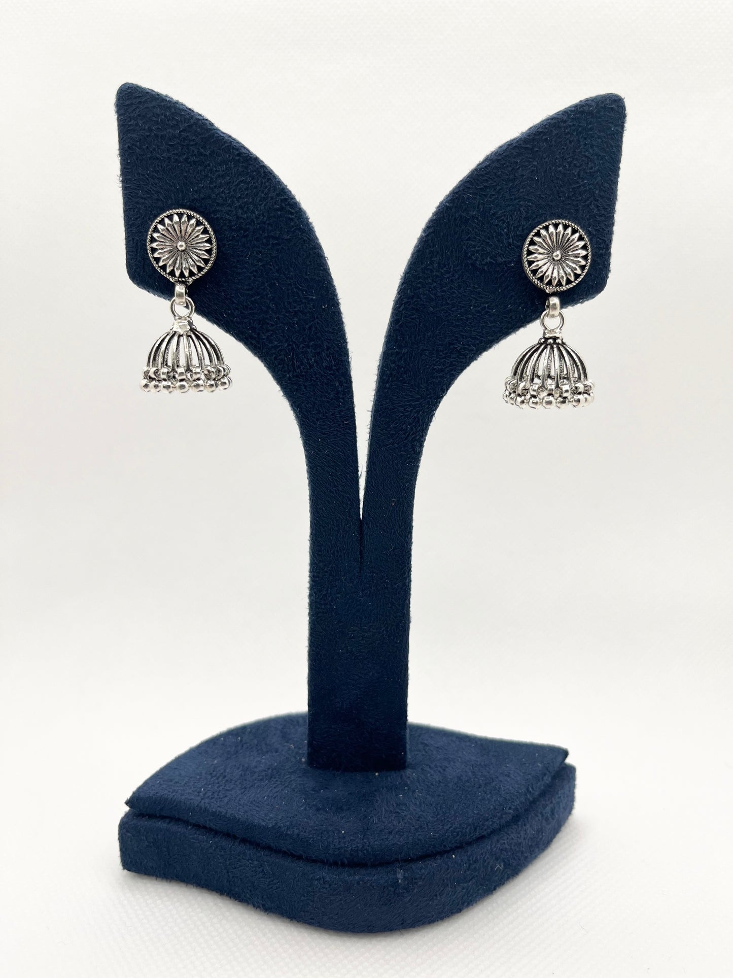 Antique 925 silver jhumkis