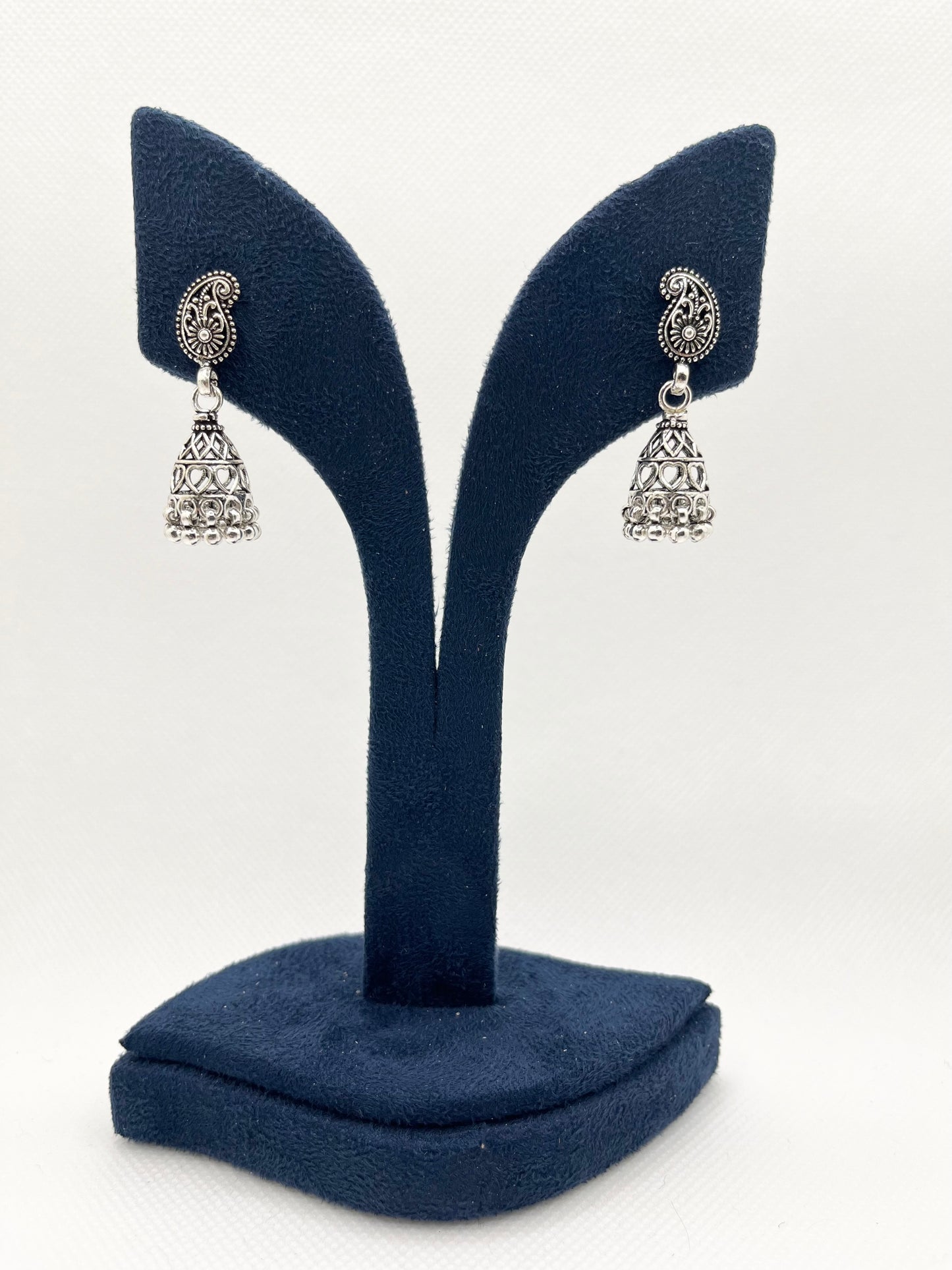 Antique 925 silver jhumkis