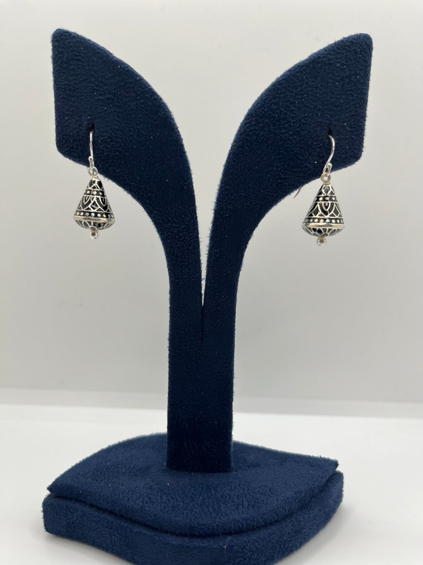 Meenakari(enamel) earrings in 925 silver