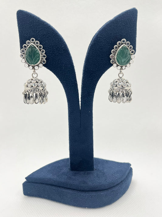 Antique jhumkis in 925 silver