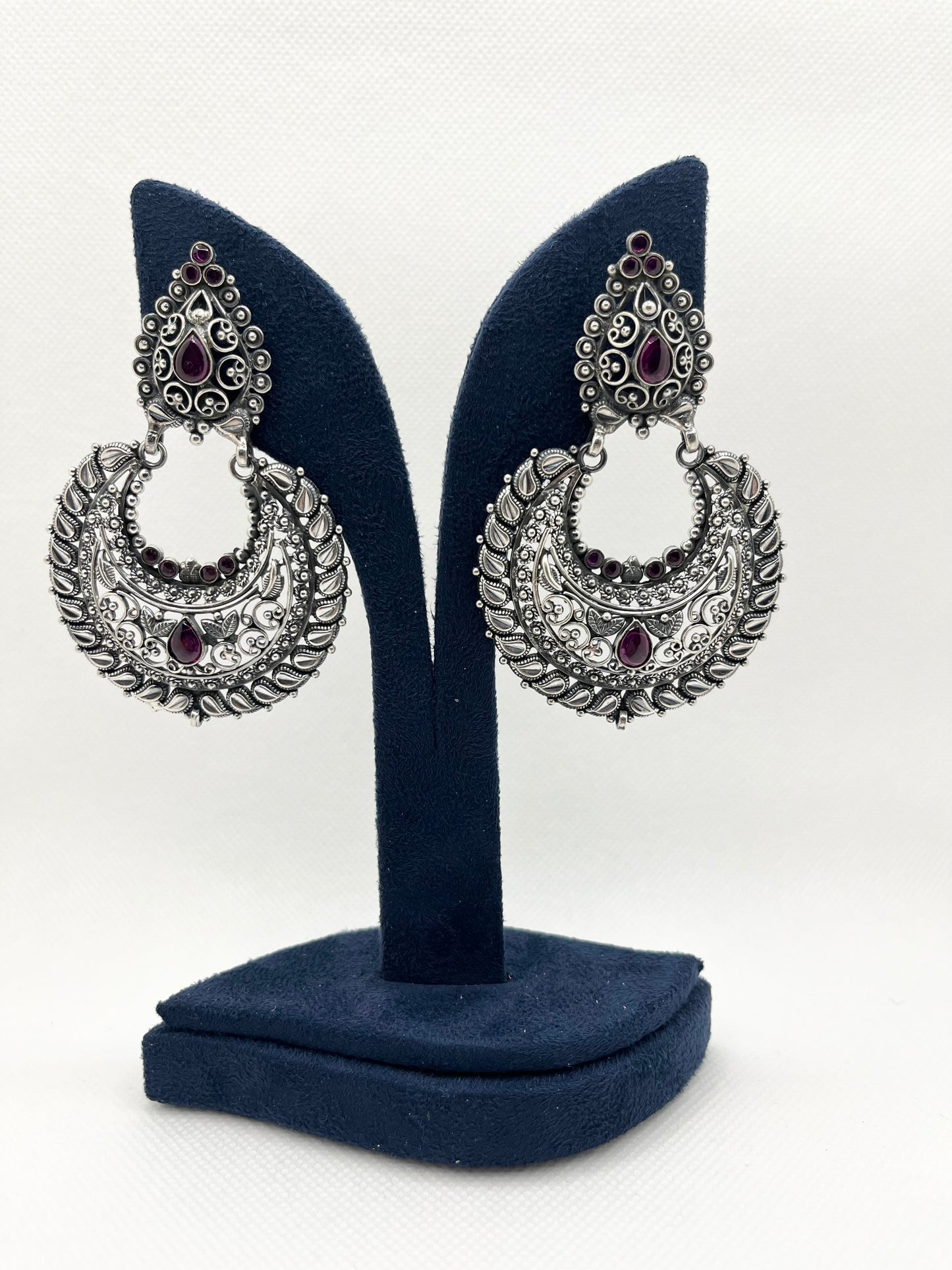 Antique 925 silver earrings