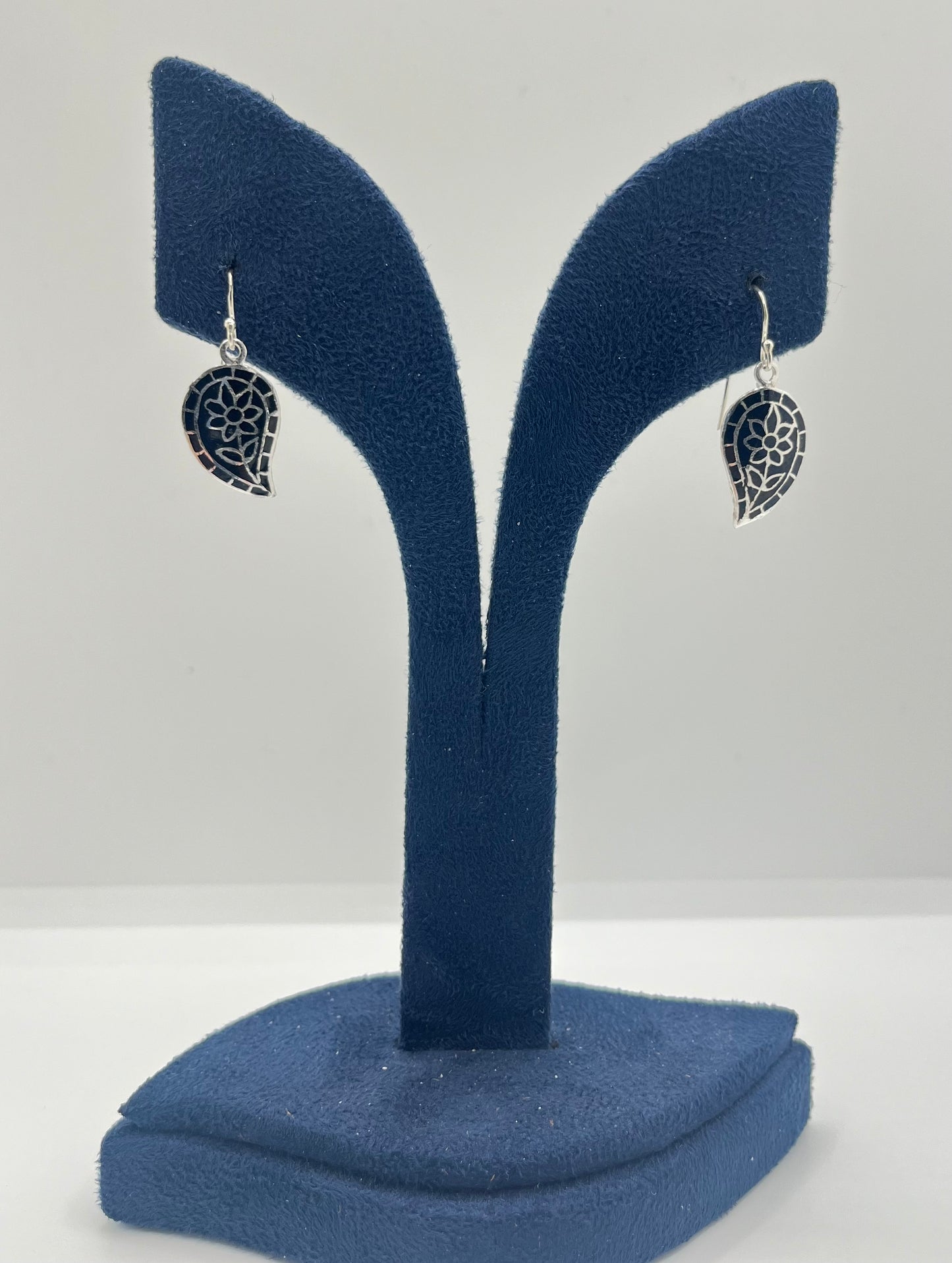 Meenakari(enamel) earrings in 925 silver