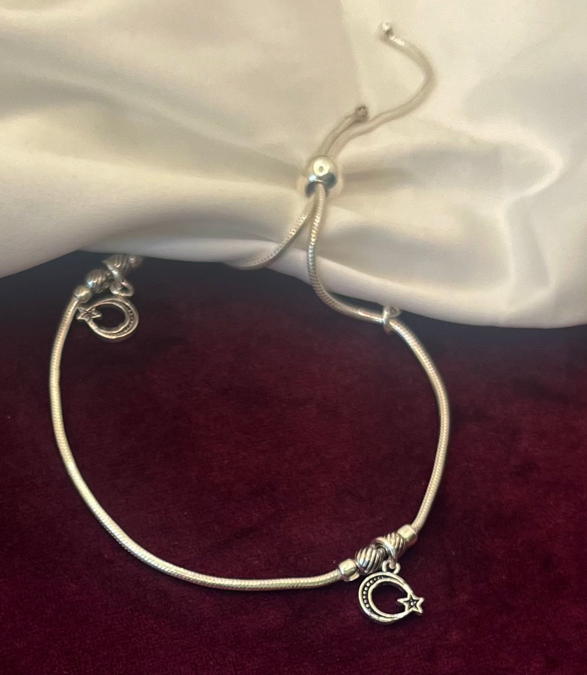 Adjustable 925 Silver Anklet