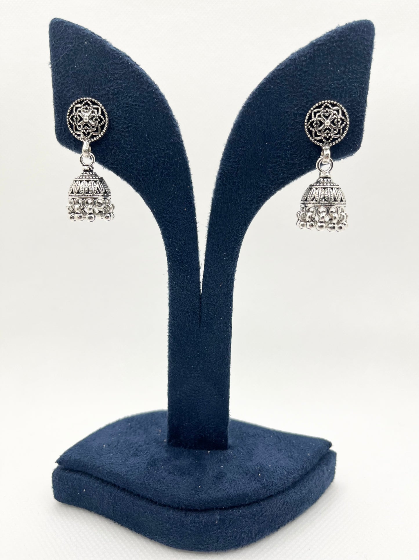 Antique 925 silver jhumkis