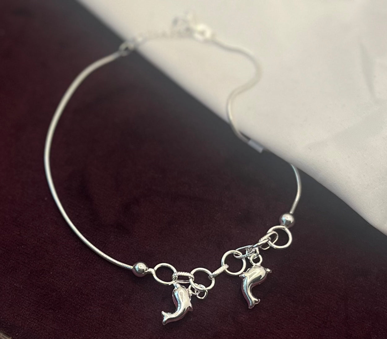 Adjustable 925 Silver Anklet