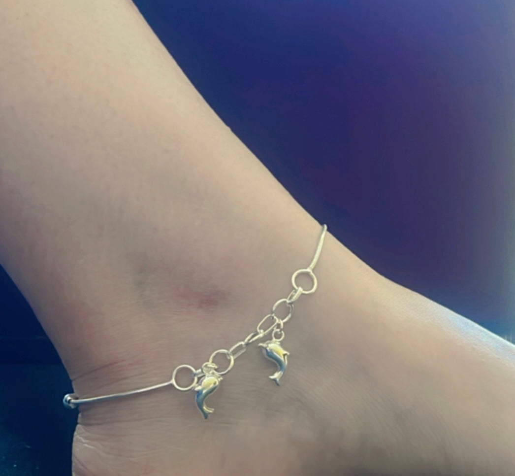 Adjustable 925 Silver Anklet