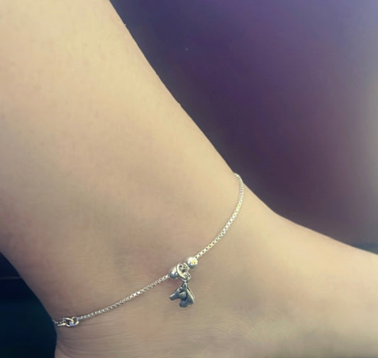 Adjustable 925 Silver Anklet