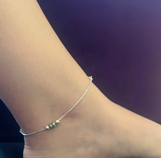 Adjustable 925 Silver Anklet