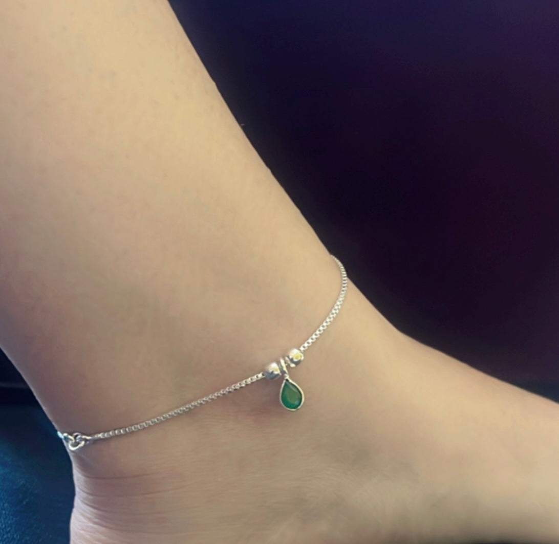 Adjustable 925 Silver Anklet