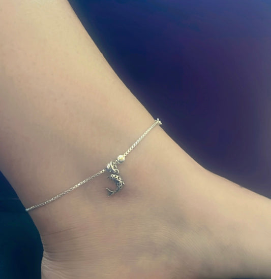 Adjustable 925 Silver Anklet